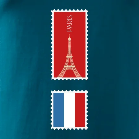 Paríž známka farebná