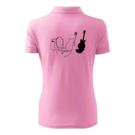 Mačka a gitara WC