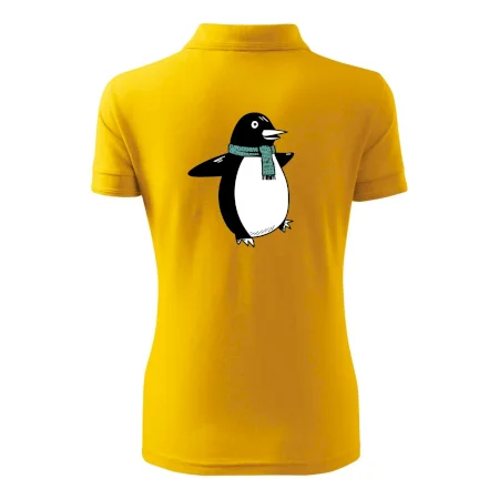 Tučniak so zeleným šálom
