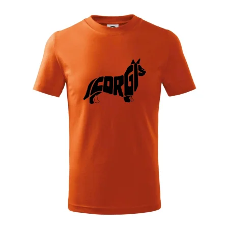Corgi - nápis v tele
