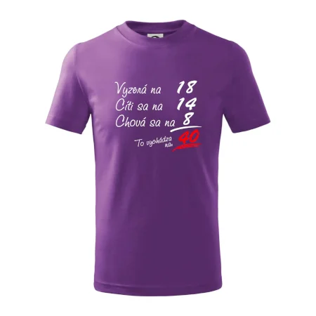Vyzerá, cíti sa, chová sa - 40 rokov