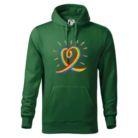 Srdce pride dúha kreslená
