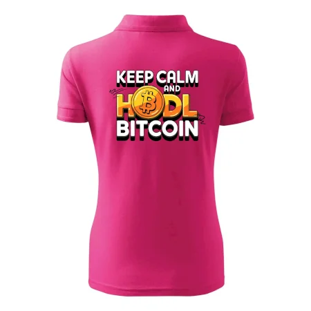 3D nápis Keep Calm and HODL Bitcoin