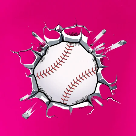 Baseball lopta v triku