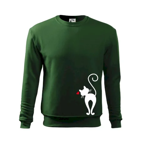 Zamilovaná mačka zozadu