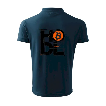 Hodl velký nápis a logo BTC