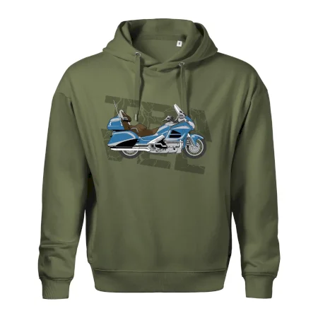 Cestovná motorka Amerika modrá