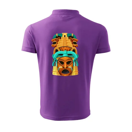 Mayová maska s pyramídou