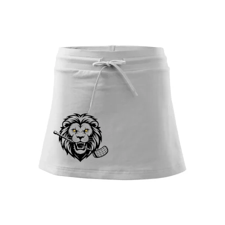 Floorball - Lev s hokejkou v tlamě