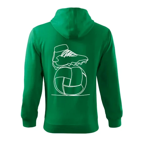 Futbalová lopta kopačka jedným ťahom