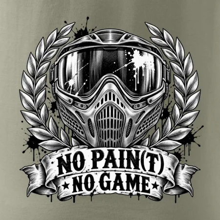 No Paint, No Game – motív s maskou