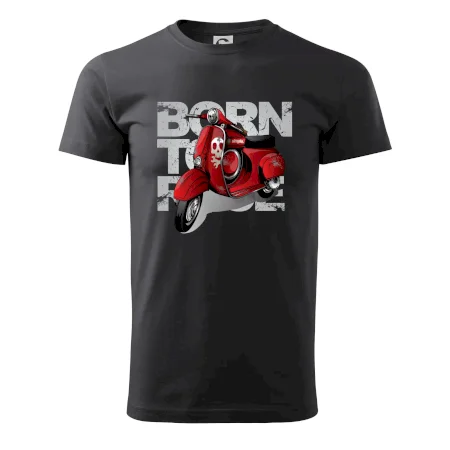 Scooter born to ride red