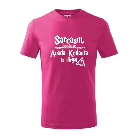 Harry - Sarcasm, because Avada Kedavra is illegal