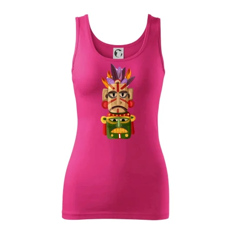 Mayová maska s perím