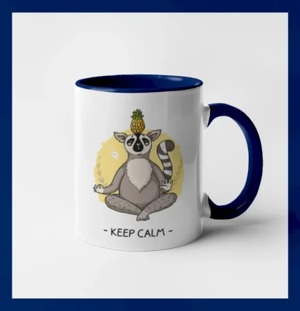 Yoga - keep calm kreslený