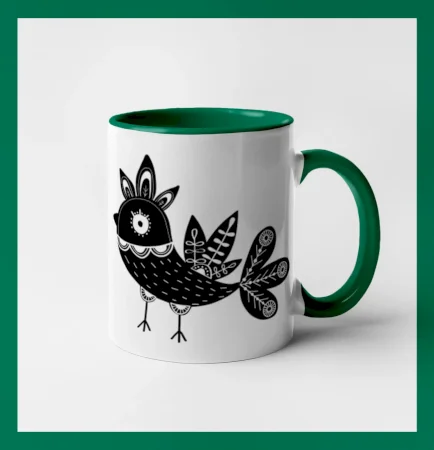 Vtáčik čiernobiely folklór