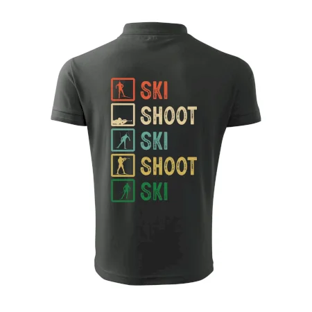 Biatlon ski shoot ski