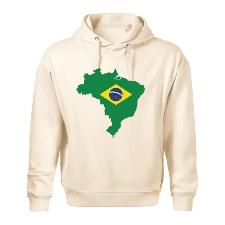Brazília vlajka v mape