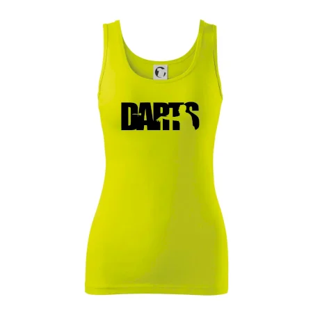 Darts - nápis so šípkarom