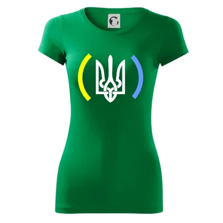 Ukrajina trojzubec s farbami