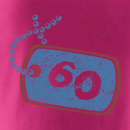 60 na krku štítok