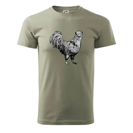Kohút kreslený čiernobiely