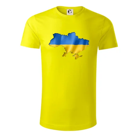 Ukrajina vlajka mapa