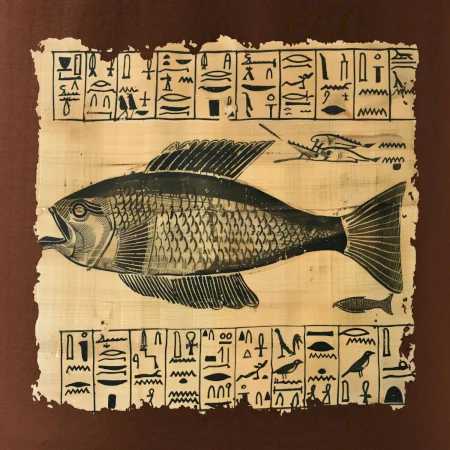 Egyptské hieroglyfy ryba