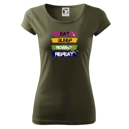 Eat sleep rowing repeat farebné