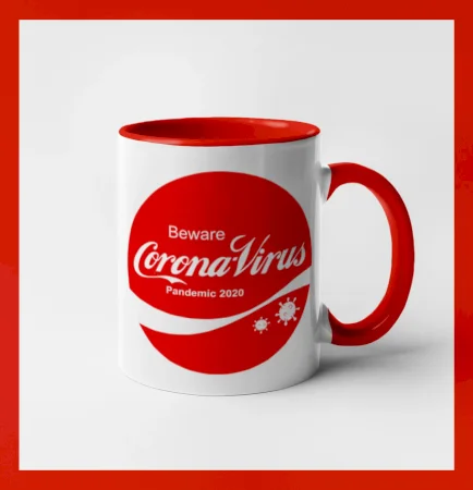 Corona virus pandemic logo