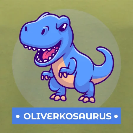 Dinosaurie mená - modrý dinosaurus