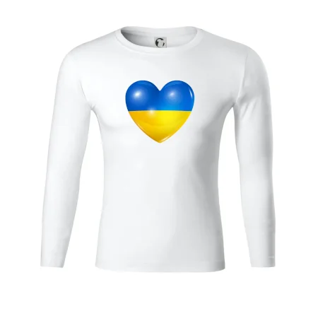 Ukrajina srdce vlajka