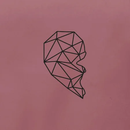 Párový motív srdca geometrie - ONA