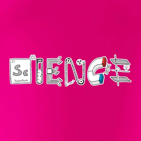 Science věda nápis