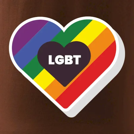LGBT srdce dúhové