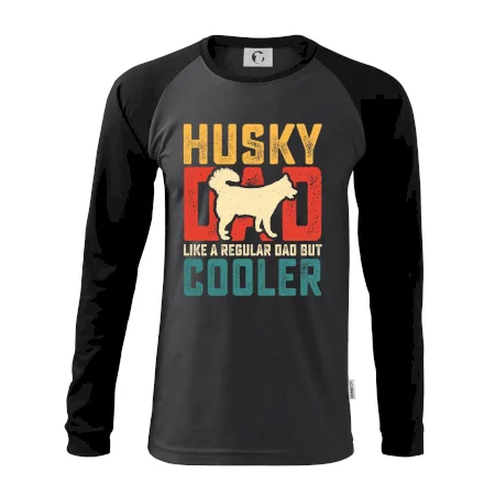 Husky dad like a regular dad but cooler