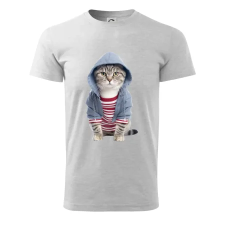 Mačka v pruhovanom triku
