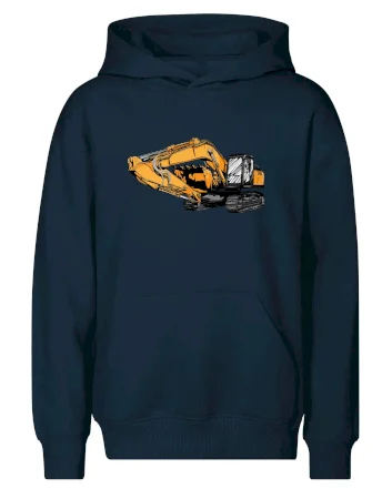 Žltý bager z boku
