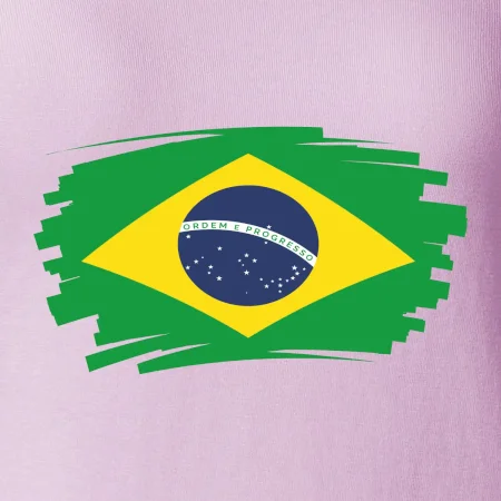 Brazília vlajka štetkou