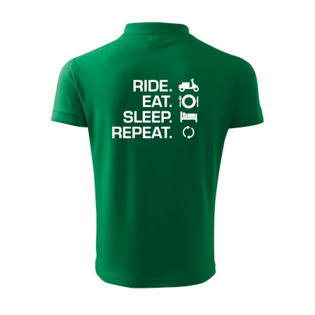 Ride Eat Sleep Repeat moto skúter