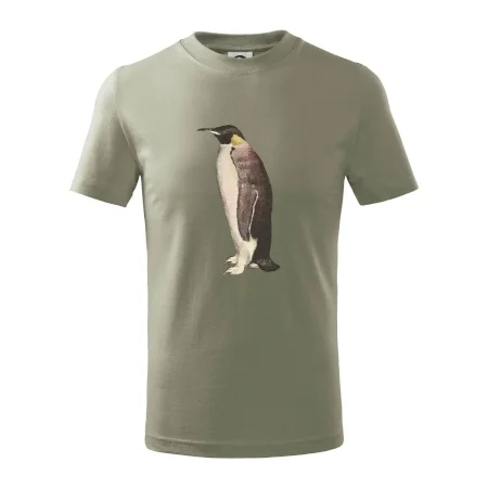 Tučniak kreslený vodovými farbami