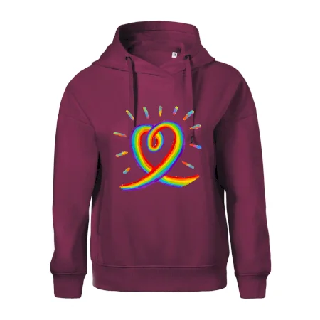 Srdce pride dúha kreslená