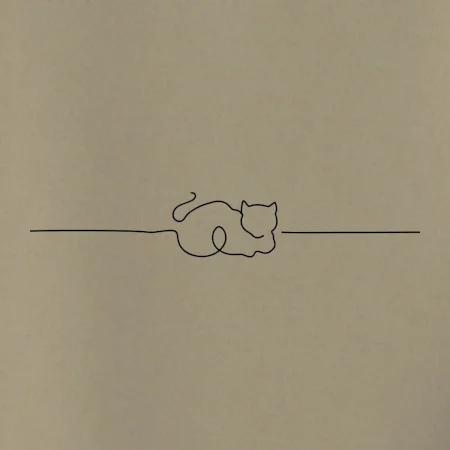 Mačka linka kreslená