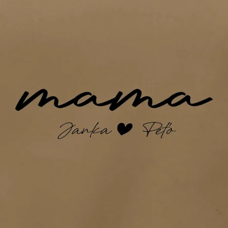 Mama - tričko menami deti písacie