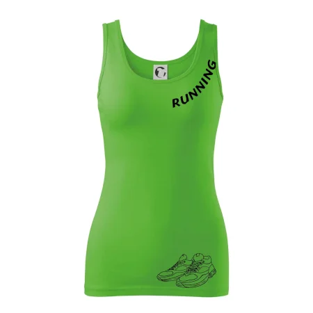 Running nápis šikmo