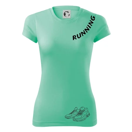 Running nápis šikmo