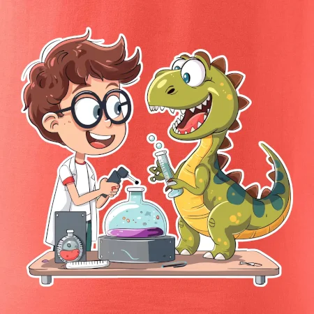 Chemik a dinosaurus - chlapec / holka