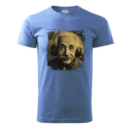 Albert Einstein so slúchadlami