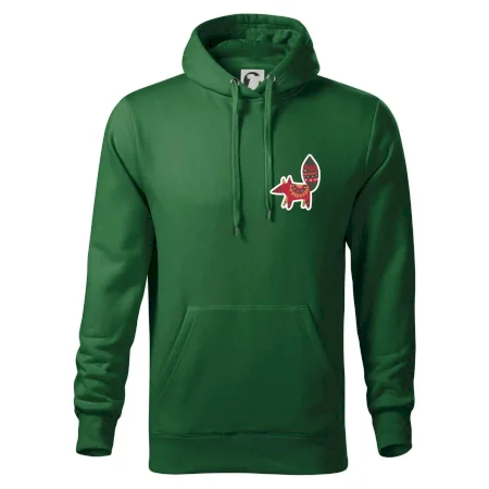 Folklór na prsníku líška