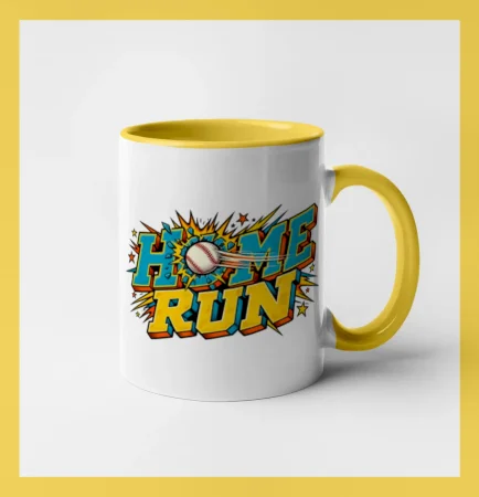 Home run komiksový nápis